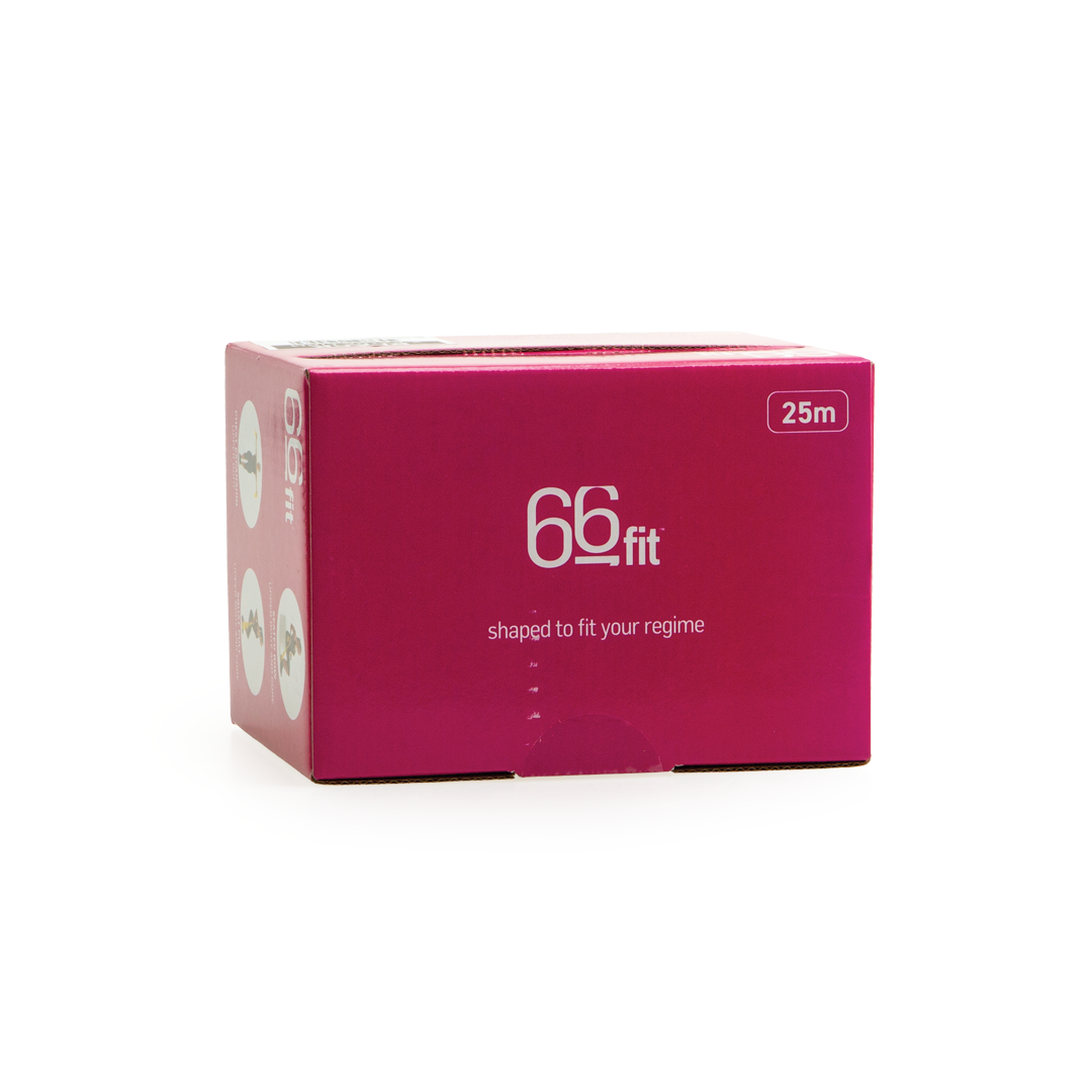 66BANDLF 66fit Band Latex Free 25m Packaging Top