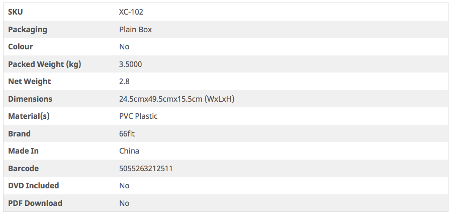 66fit Medium Anatomical Skeleton Model - 85cm