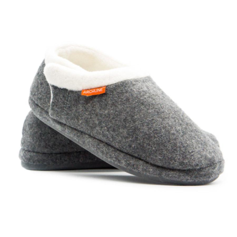 Archline Slippers Closed (Orthotic Slippers) Grey