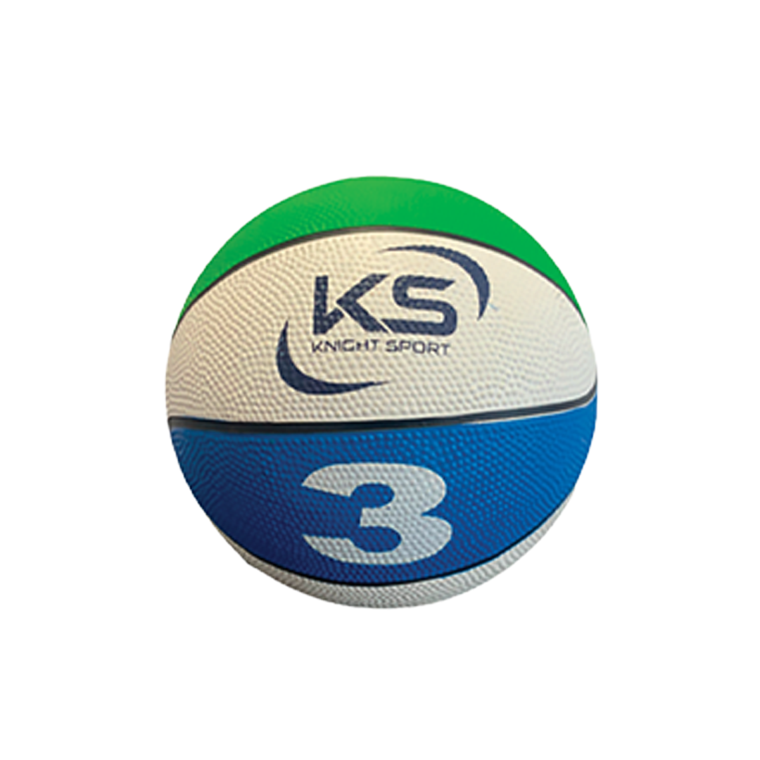 Basketball Rubber Match Green White Blue