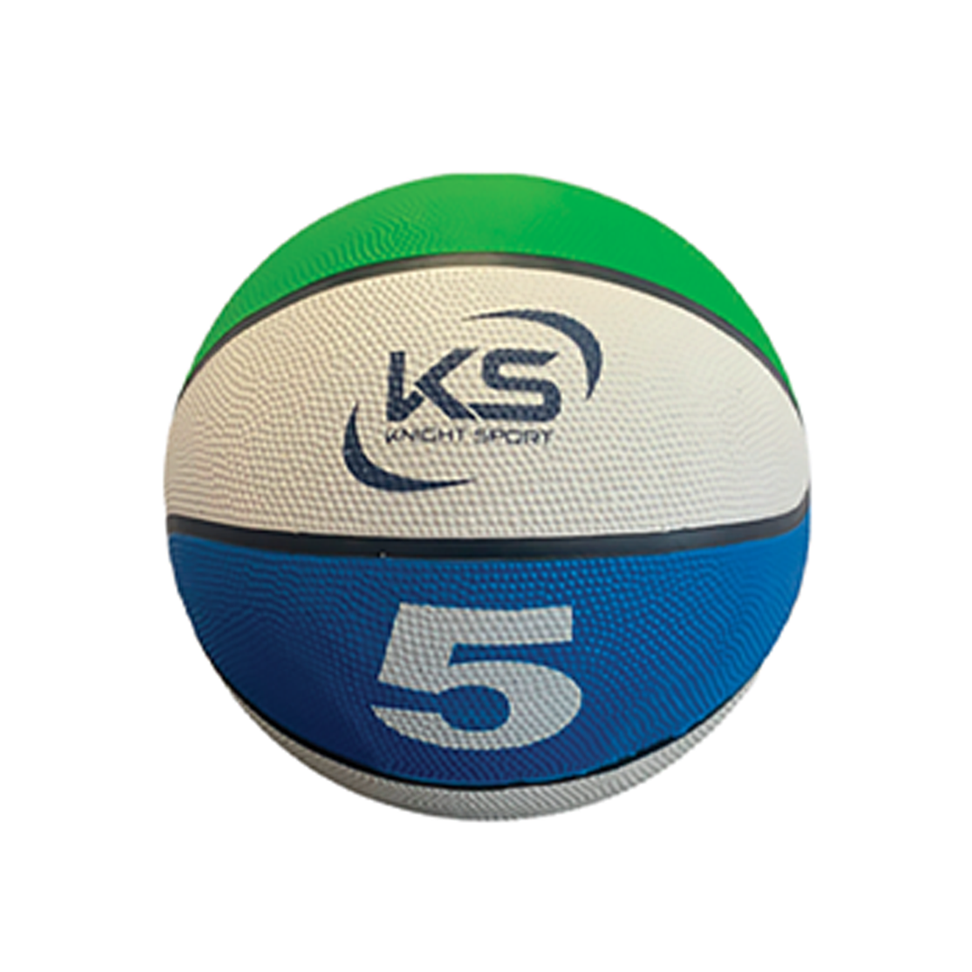 Basketball Rubber Match Green White Blue