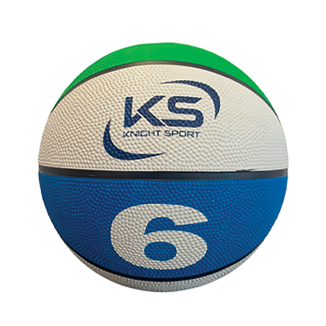 Basketball Rubber Match Green White Blue