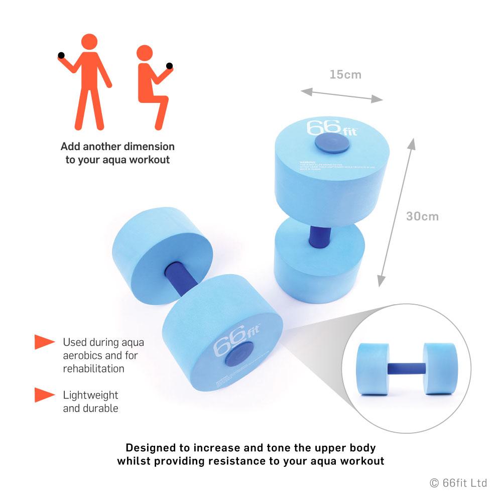66fit Aqua Flotation Dumbbells
