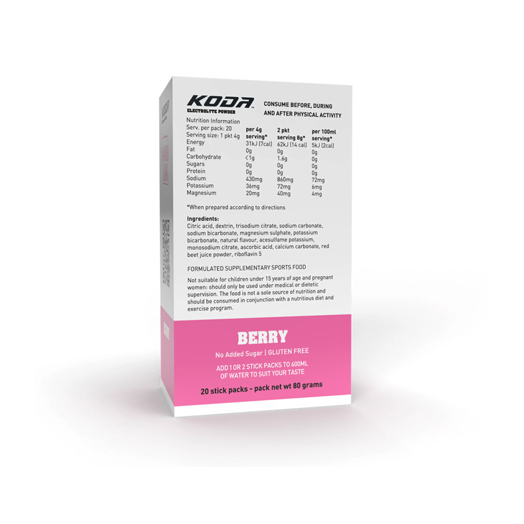 KODA Electrolyte Powder - 20 Pack