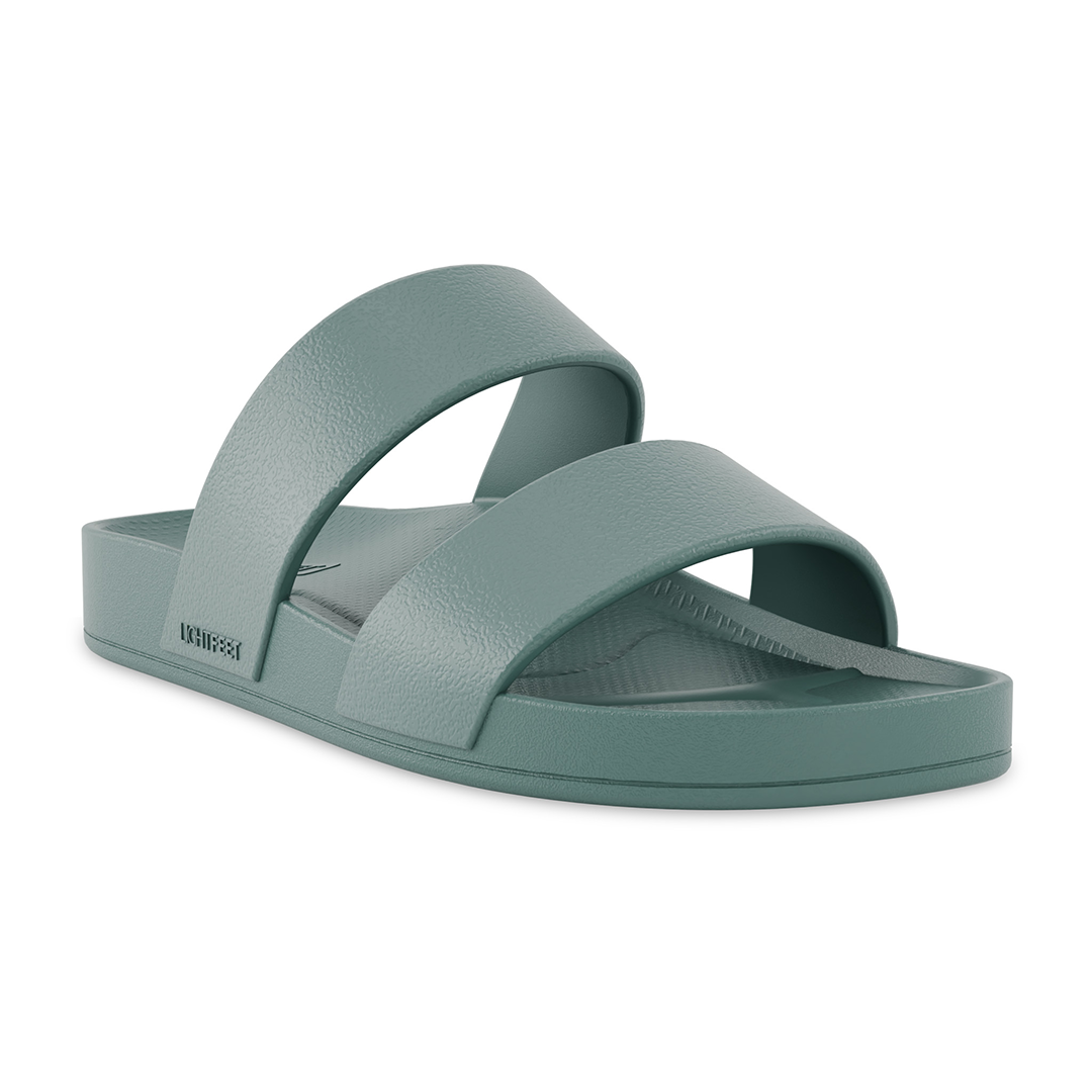Lightfeet Double Strap Slides - Forest Green