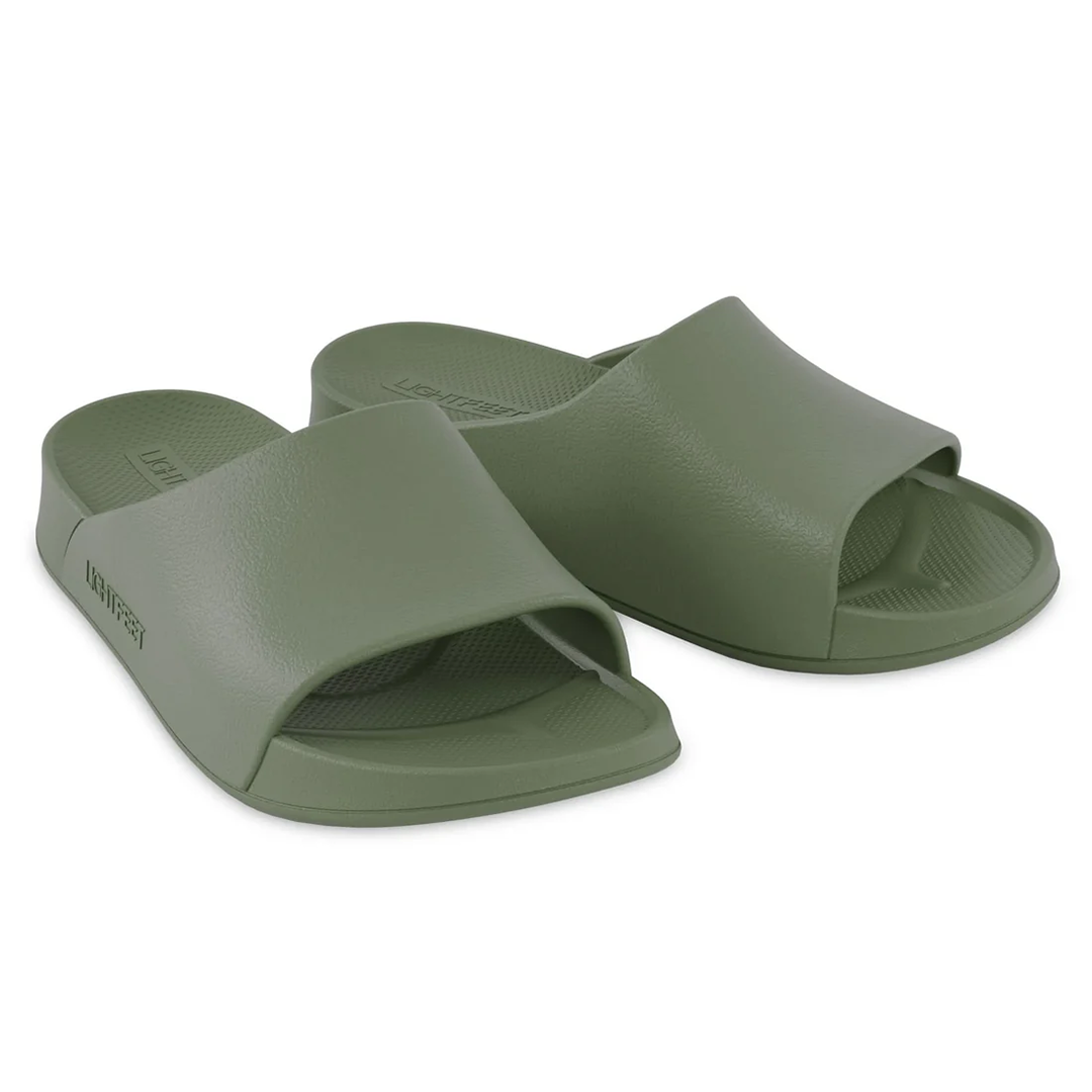 Lightfeet Single Strap Slides - Khaki