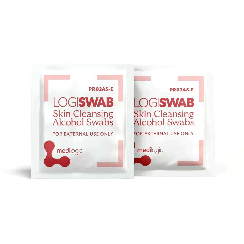 LOGISWAB Skin Cleaning Alcohol Swabs – Box 200