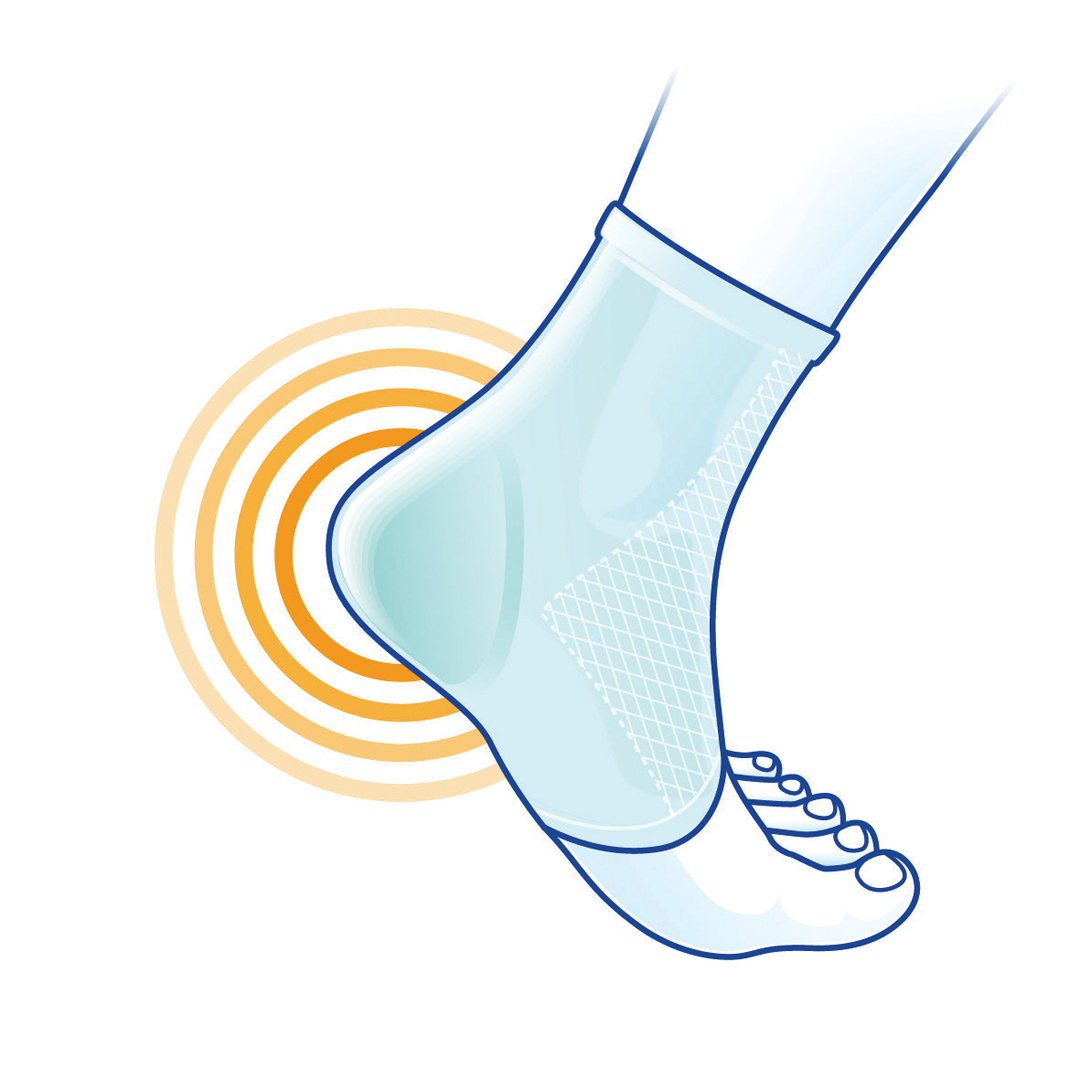 LP-349-F LP Support Heelcare Socks 349 Side1