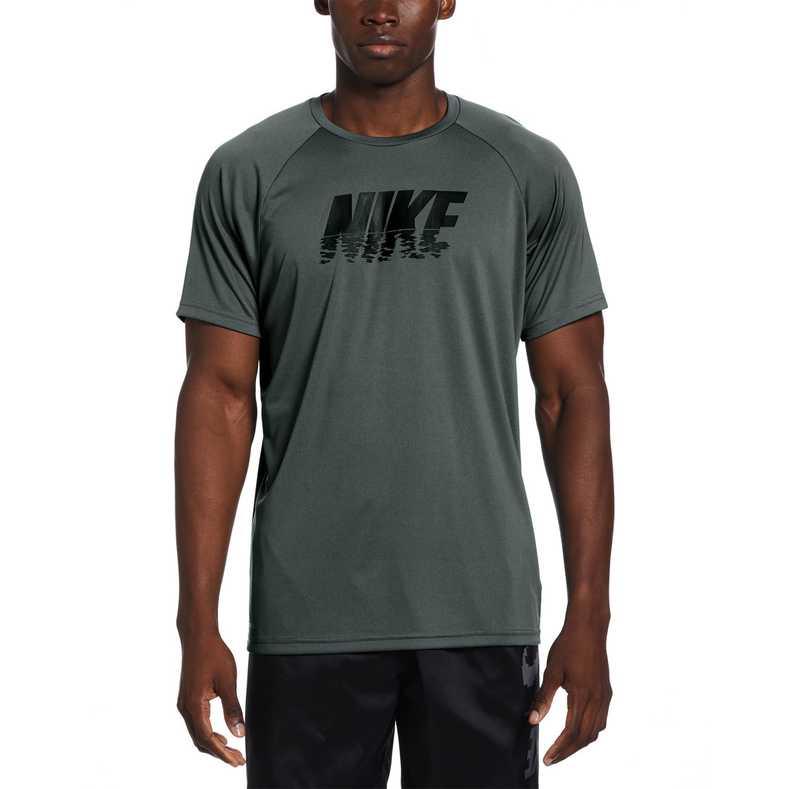 Nike Swim Men's Sunset Logo Short Sleeve Hydroguard Top