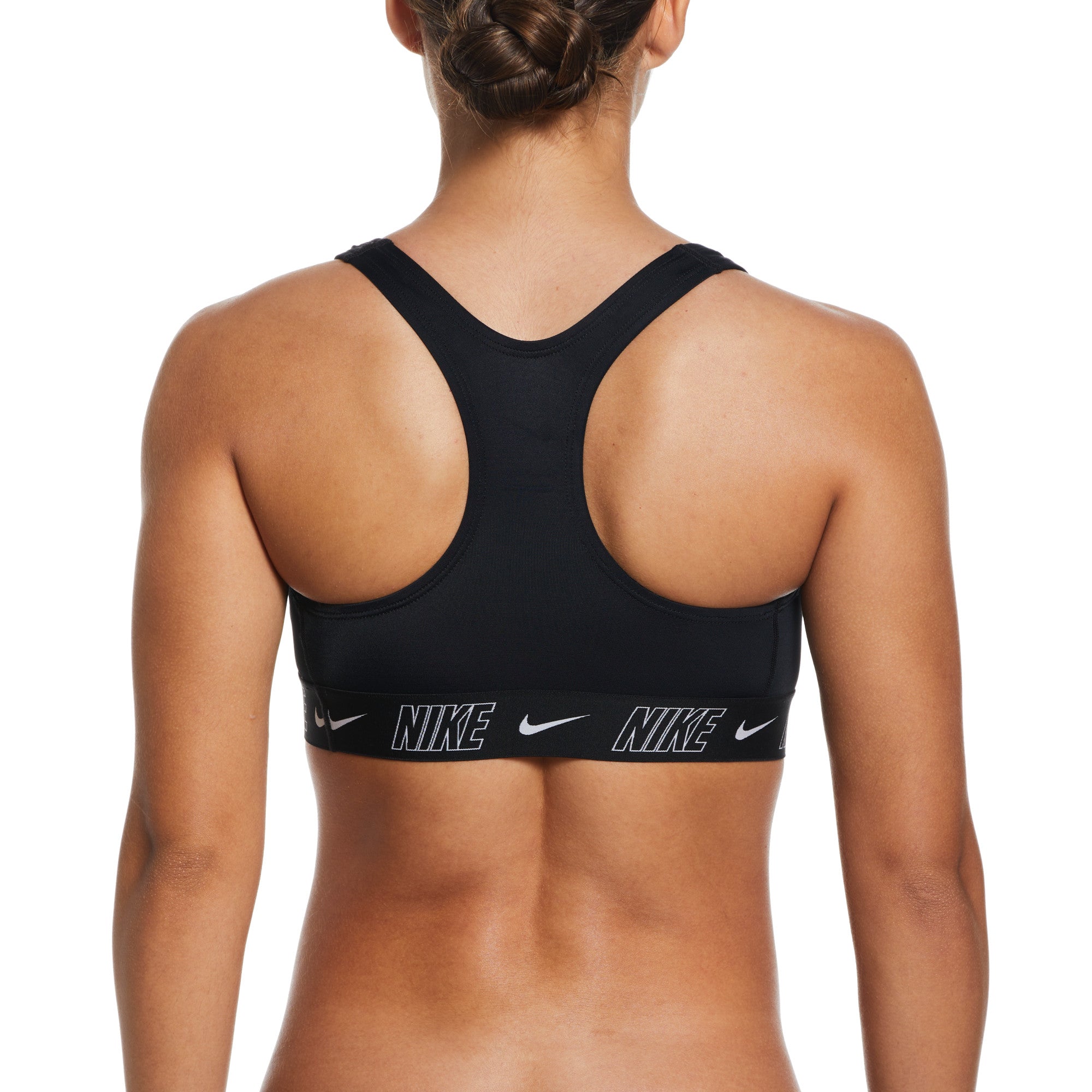 Nike Swim Women's Fusion Logo Tape Racerback Bikini Top