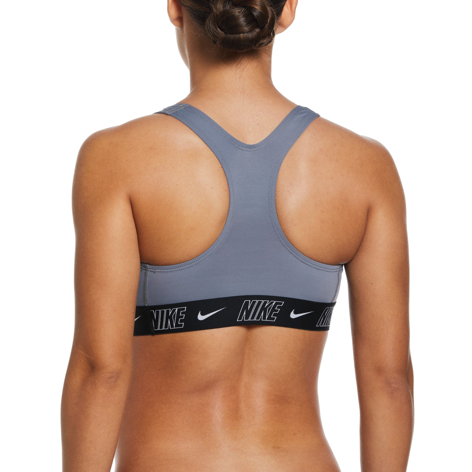 Nike Swim Women's Fusion Logo Tape Racerback Bikini Top
