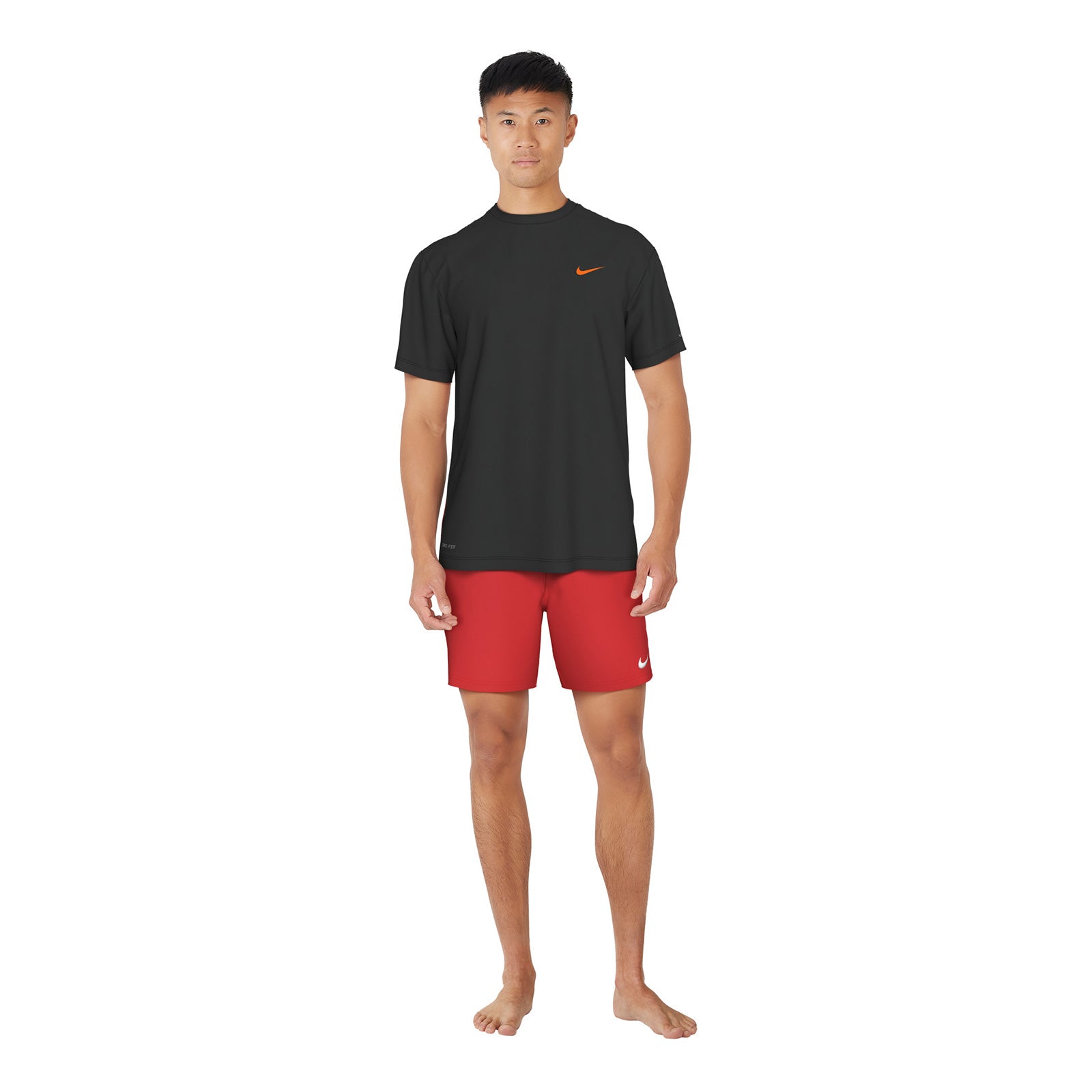 Nike Swim Men's Sailboat Short Sleeve Hydroguard Top