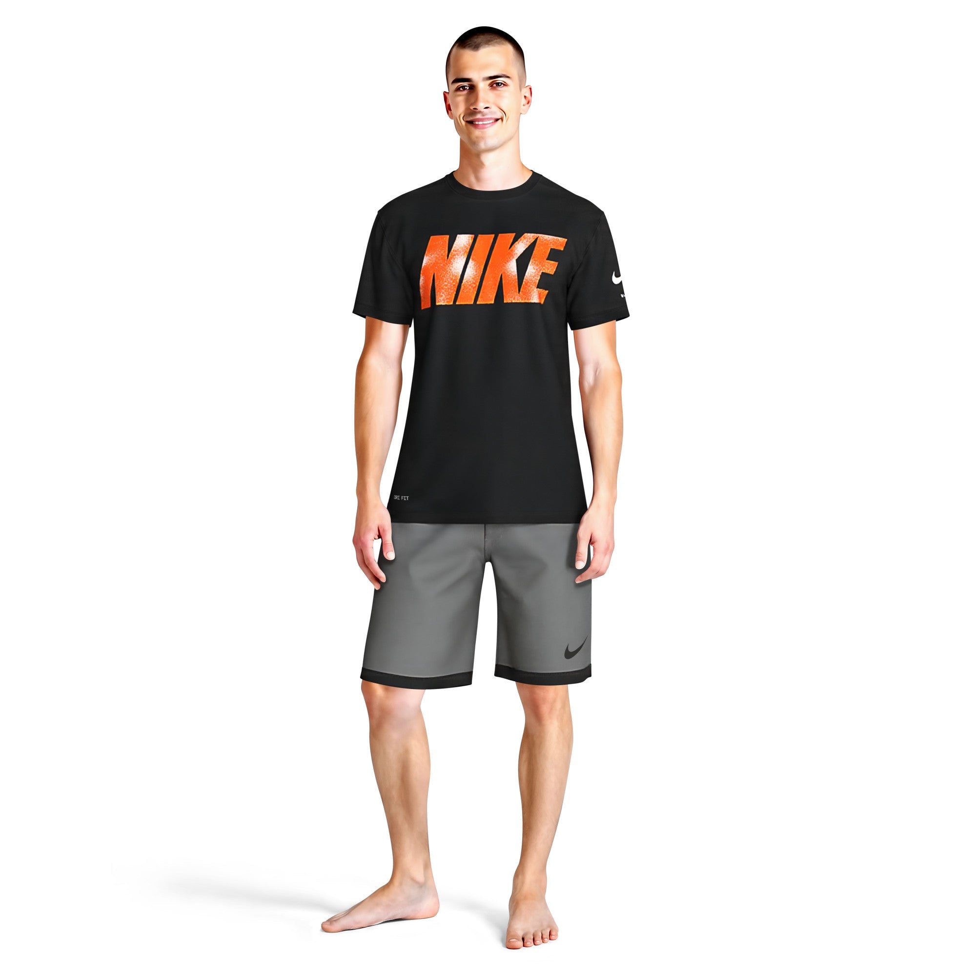 Nike Swim Men's Brand Blast Short Sleeve Hydroguard Top