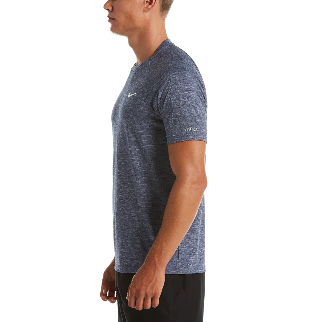 Nike Swim Men's Heather Short Sleeve Hydroguard Top