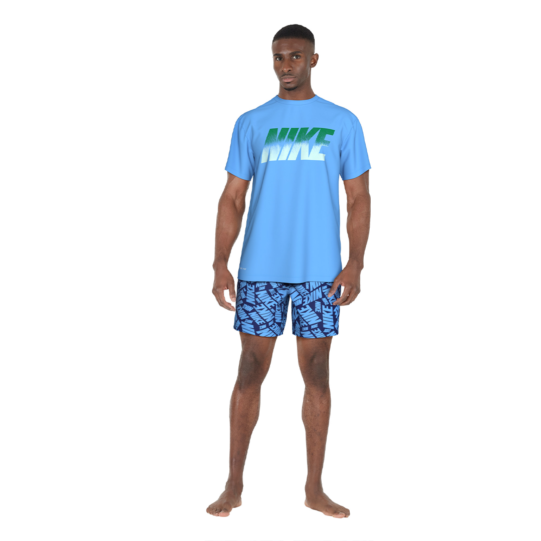 Nike Swim Men's Ocean Merge Short Sleeve Hydroguard Top