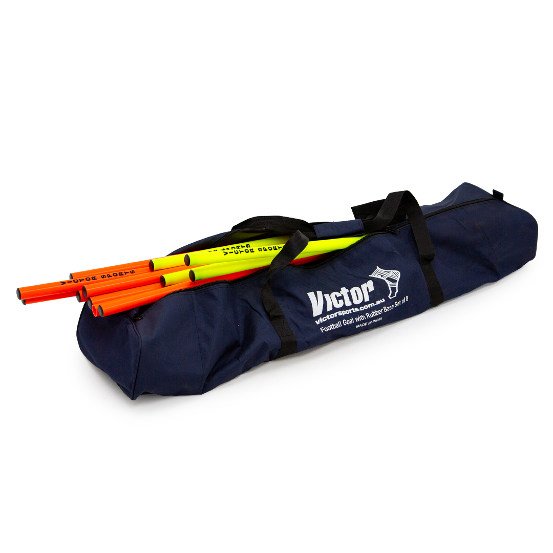 Victor Football Goal With Rubber Base Set 8