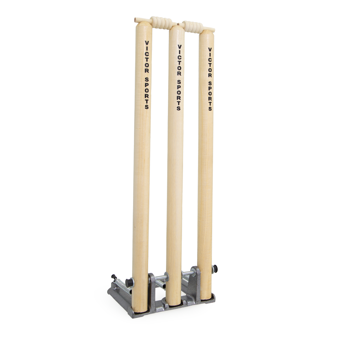 Victor Cricket Stumps Wood Spring Loaded