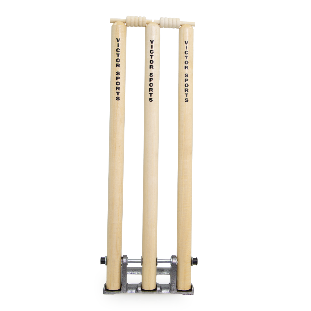Victor Cricket Stumps Wood Spring Loaded