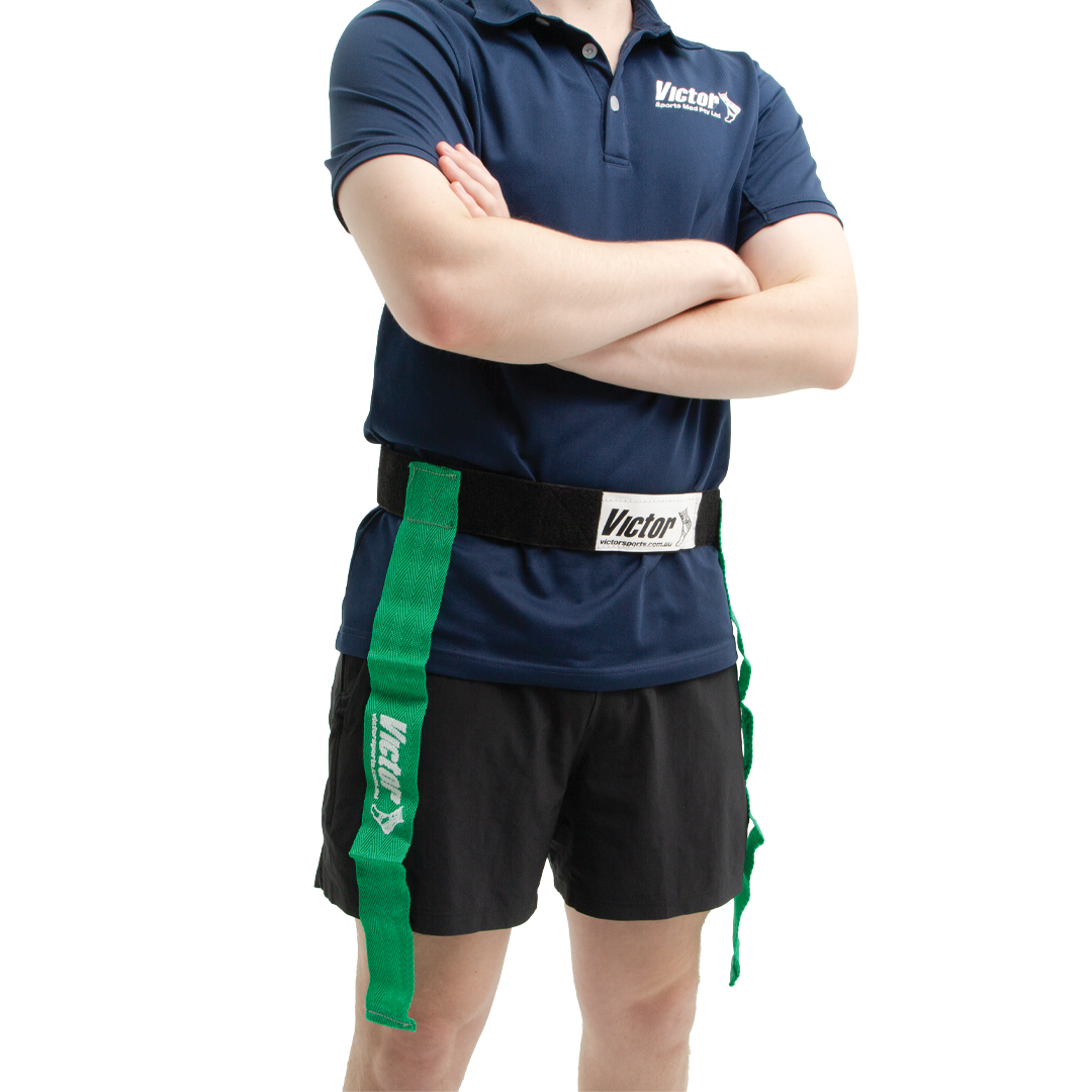 VFGTBGR Victor Tag Belt Green Modelled