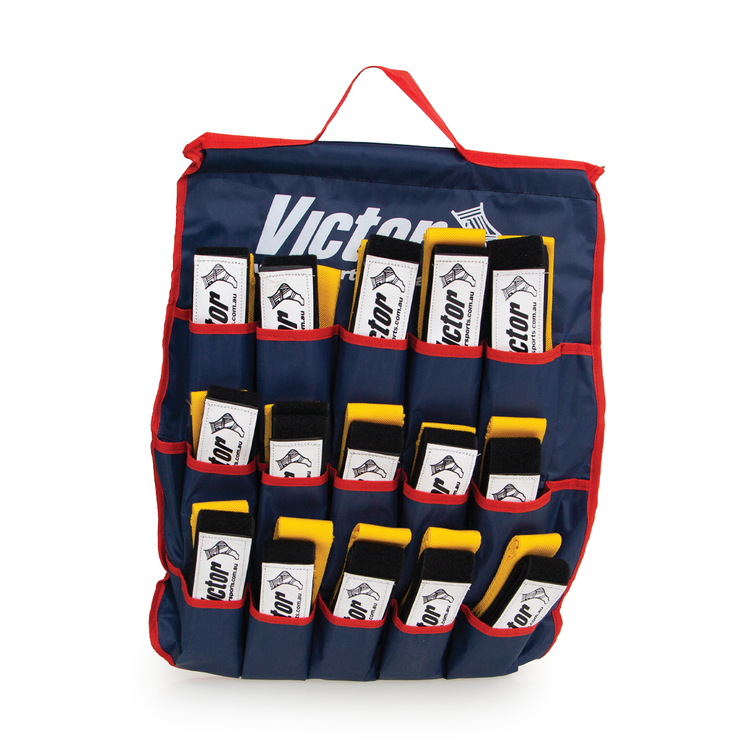 VFGTBSGRYE Tag Belt Set 30 Holder Tag Belt Holder Green Yellow Back