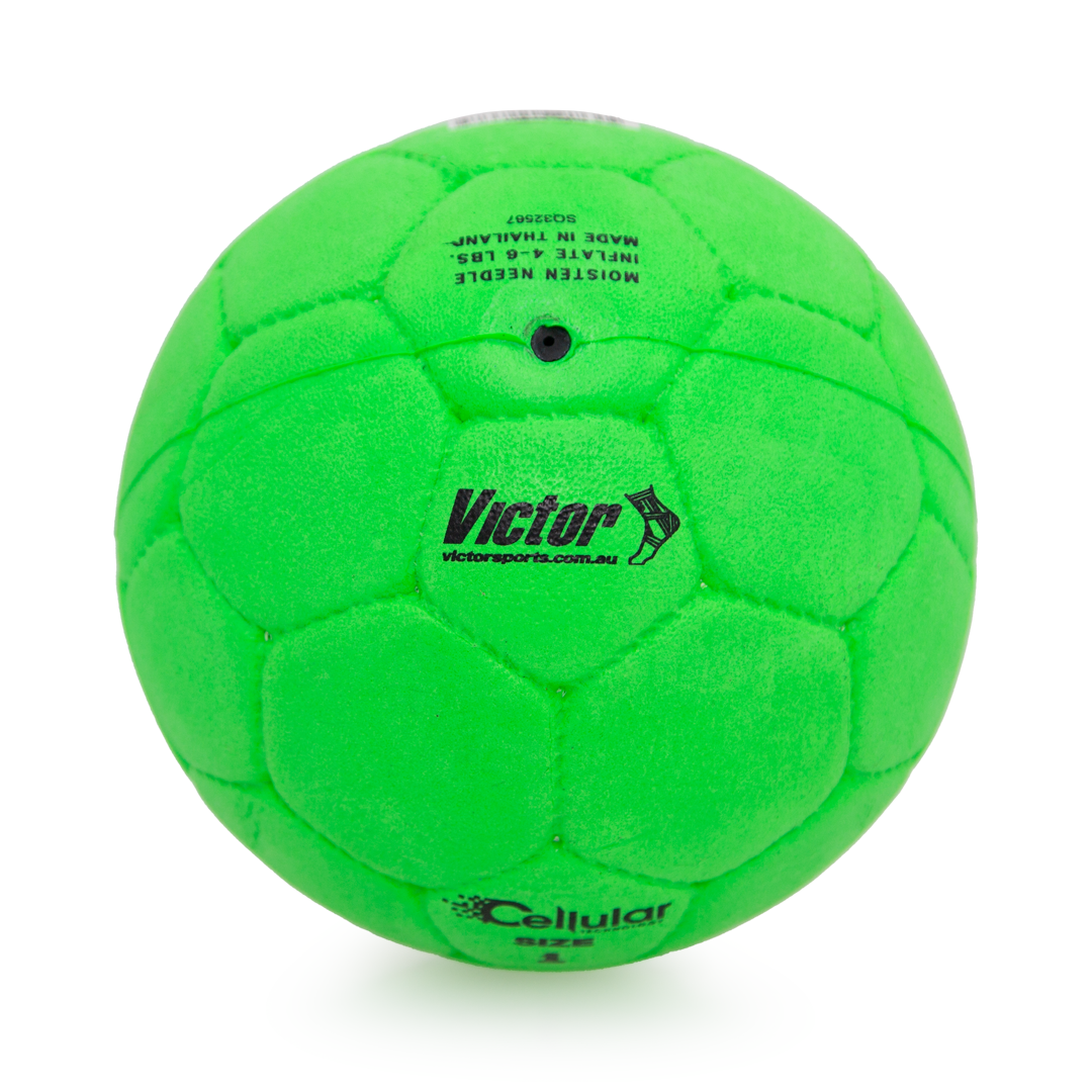 VHBC1 Victor Handball Cellular Green Size 1 Green Logo