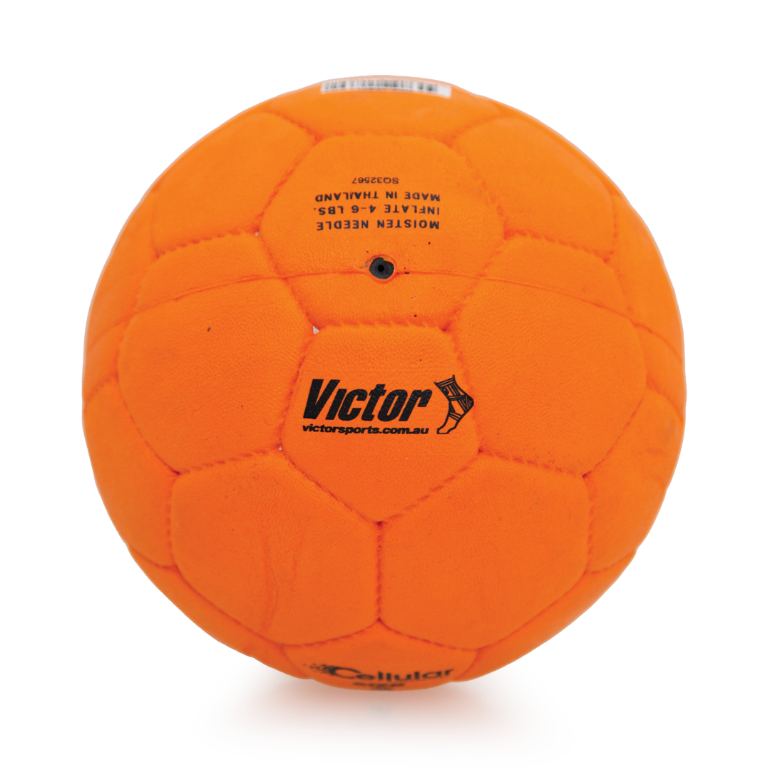 VHBC2 Victor Handball Cellular Orange Size 2 Orange Logo
