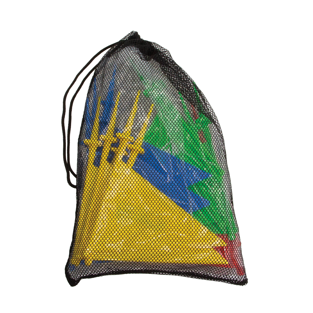 VMAFPS20 Victor Field Marker Flag PVC Set 20 Red Yellow Green Blue Bag Back