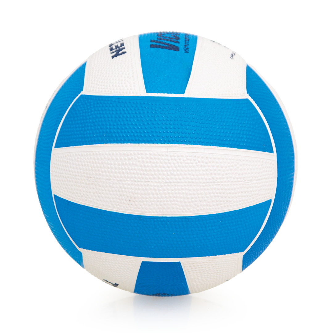 VNBR5 Victor Netball Rubber Blue And White Size 5 Side