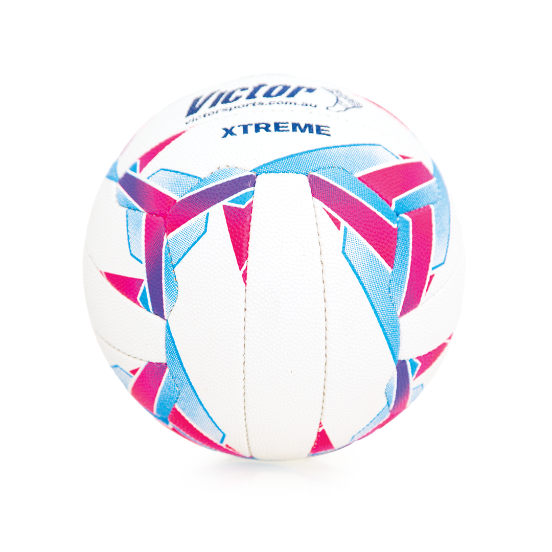 VNBXWH5 Victor Netball Xtreme Blue Pink Purple Size 5 Bottom
