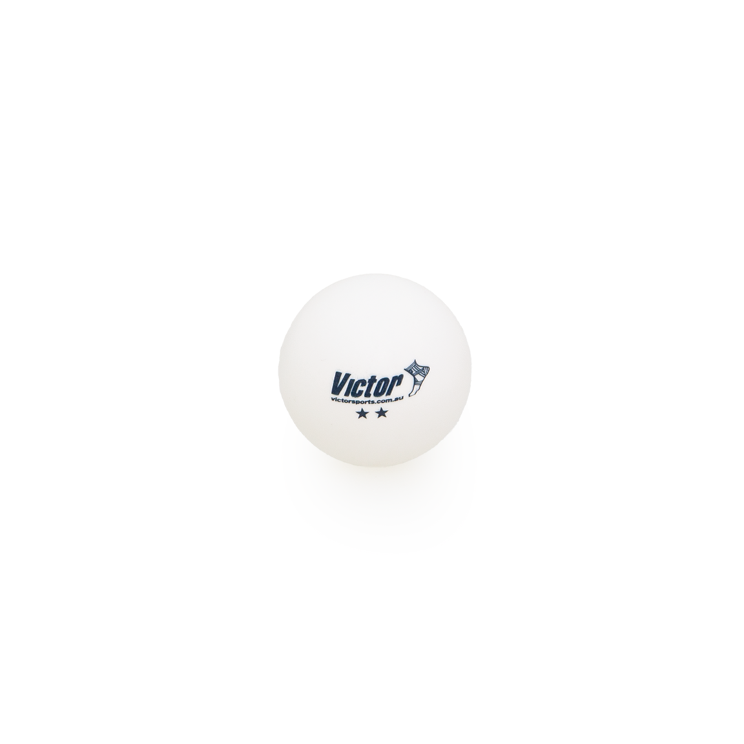 VTTBBW Victor Table Tennis Balls Bucket 5 Dozen Bucket Of 60 White Singular Ball