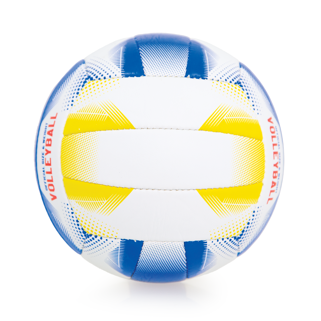 VVBST Victor Volleyball Soft Touch Blue White And Yellow Official Weight And Size Back