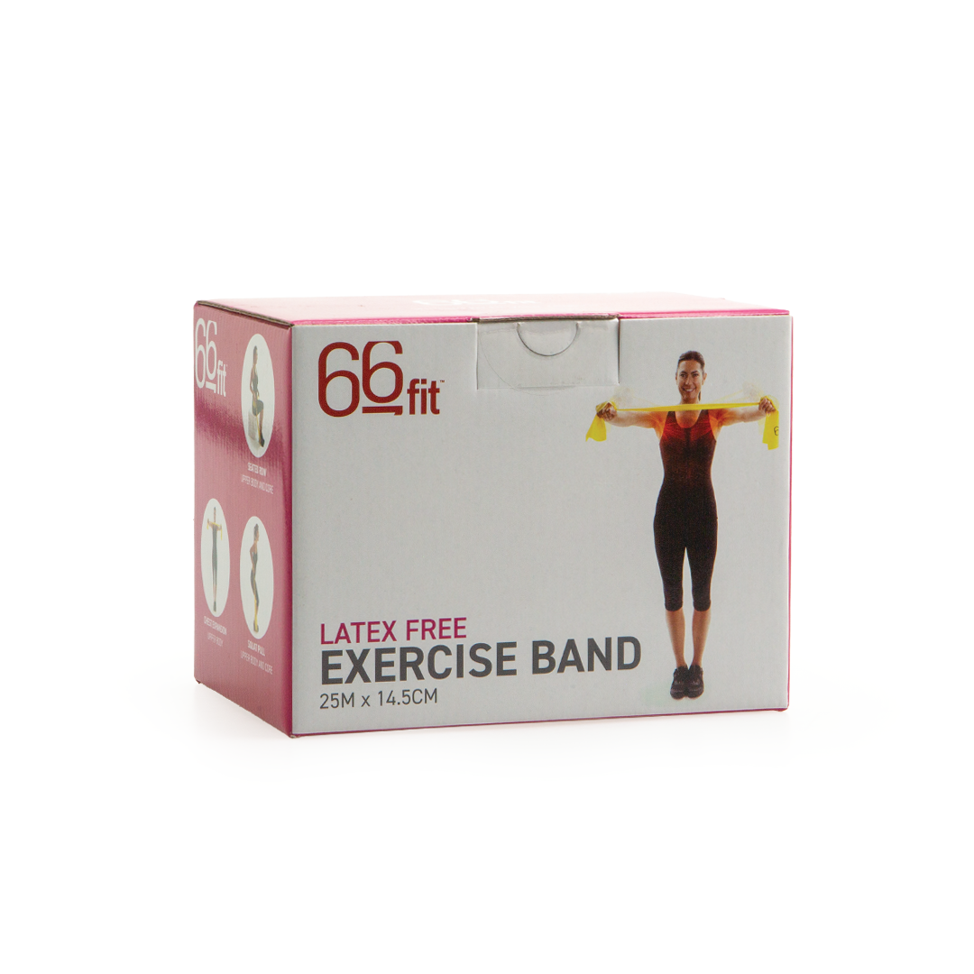 66BANDLF 66fit Band Latex Free 25m Packaging Side Angle