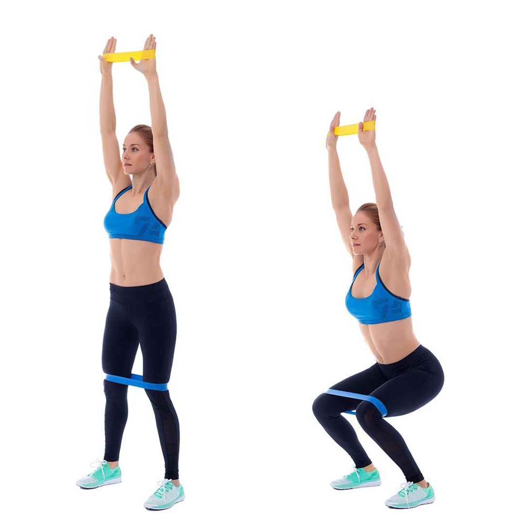 66BANDLP 66fit Exercise Resistance Band Loops 55cm Action Shot5