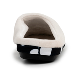 Archline Slippers - Slip On (Orthotic Slippers) Black Polkadot