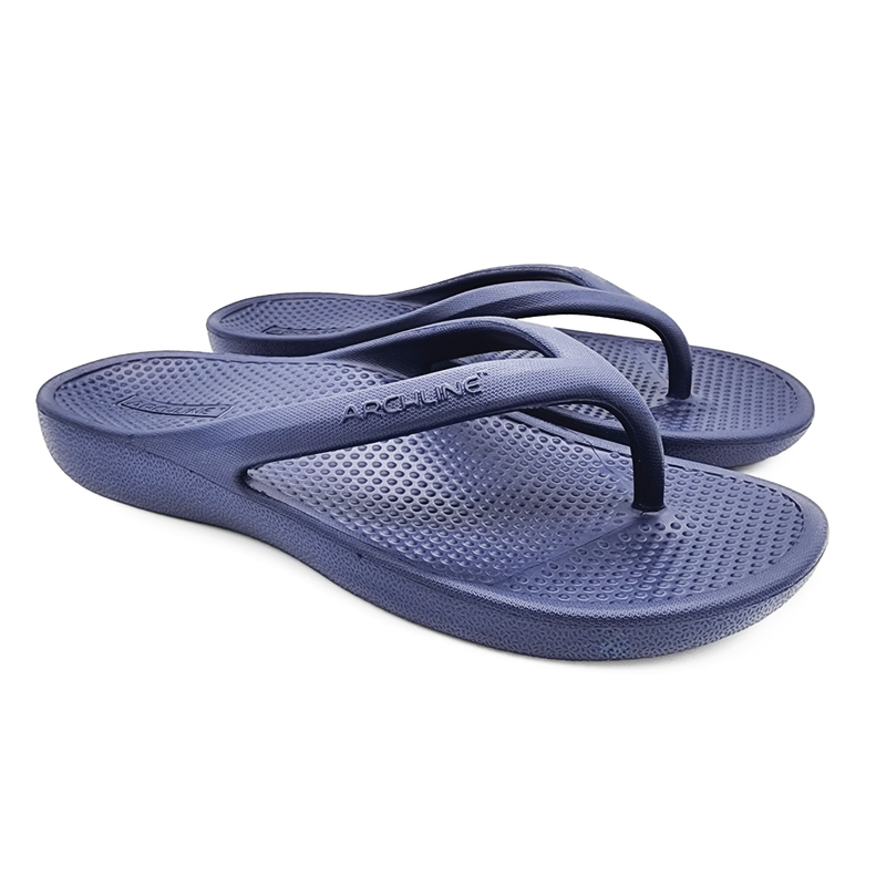 Archline Rebound Orthotic Thongs - Navy