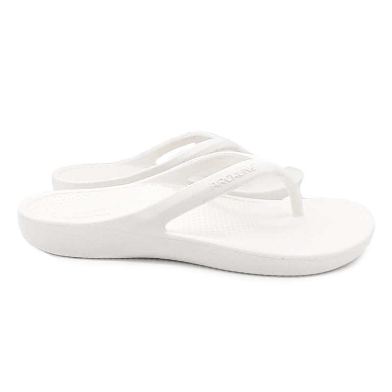 Archline Rebound Orthotic Thongs - White