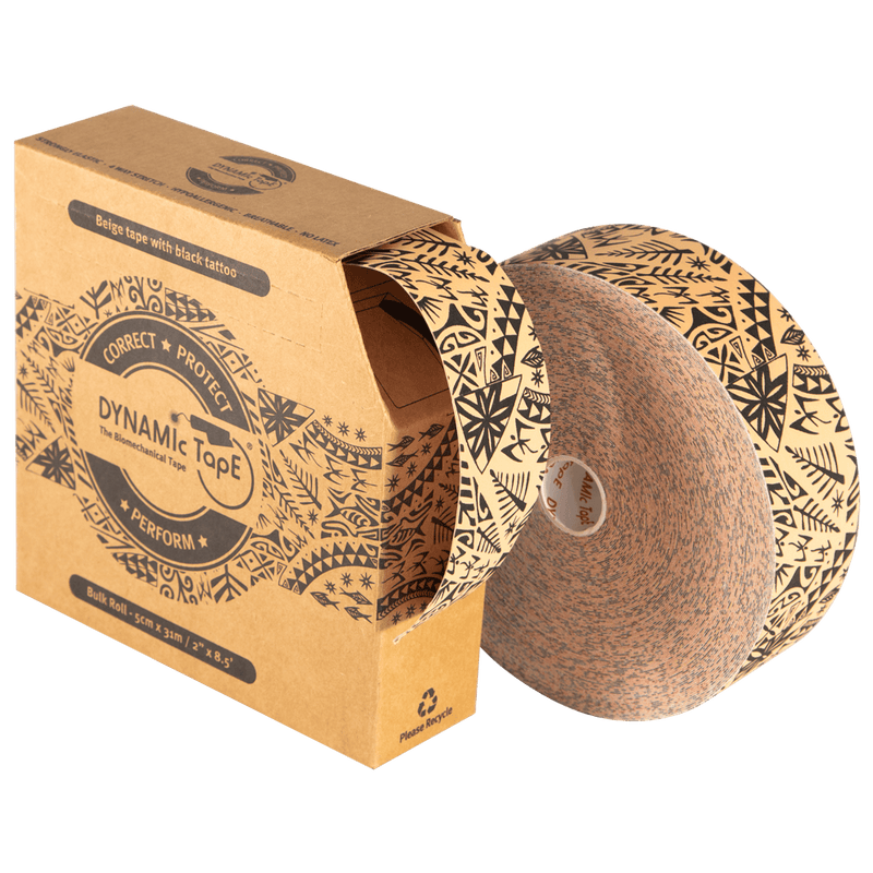 Dynamic Tape Black Tattoo 5cm x 31m – Bulk Roll