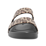 Lightfeet Double Strap Slides - Black Leopard