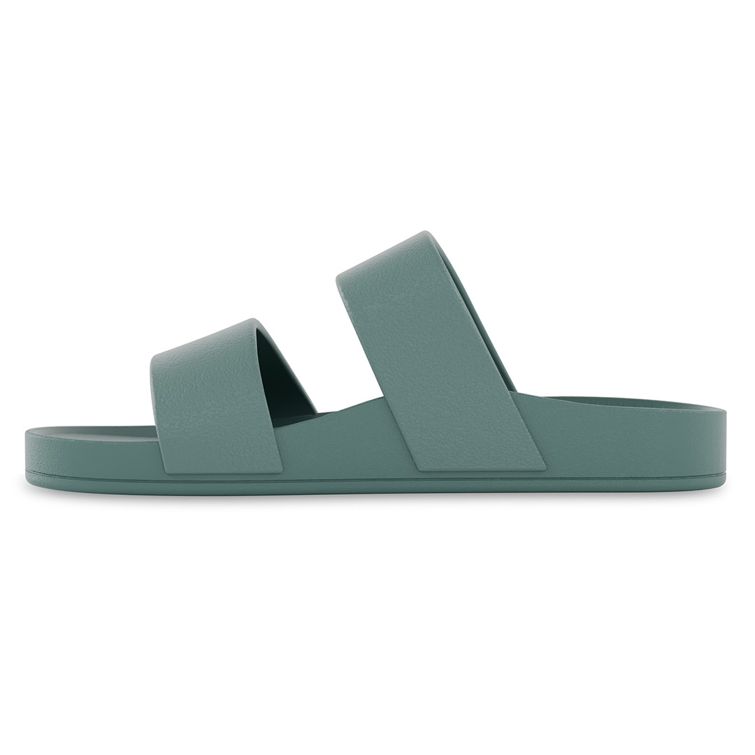 Lightfeet Double Strap Slides - Forest Green
