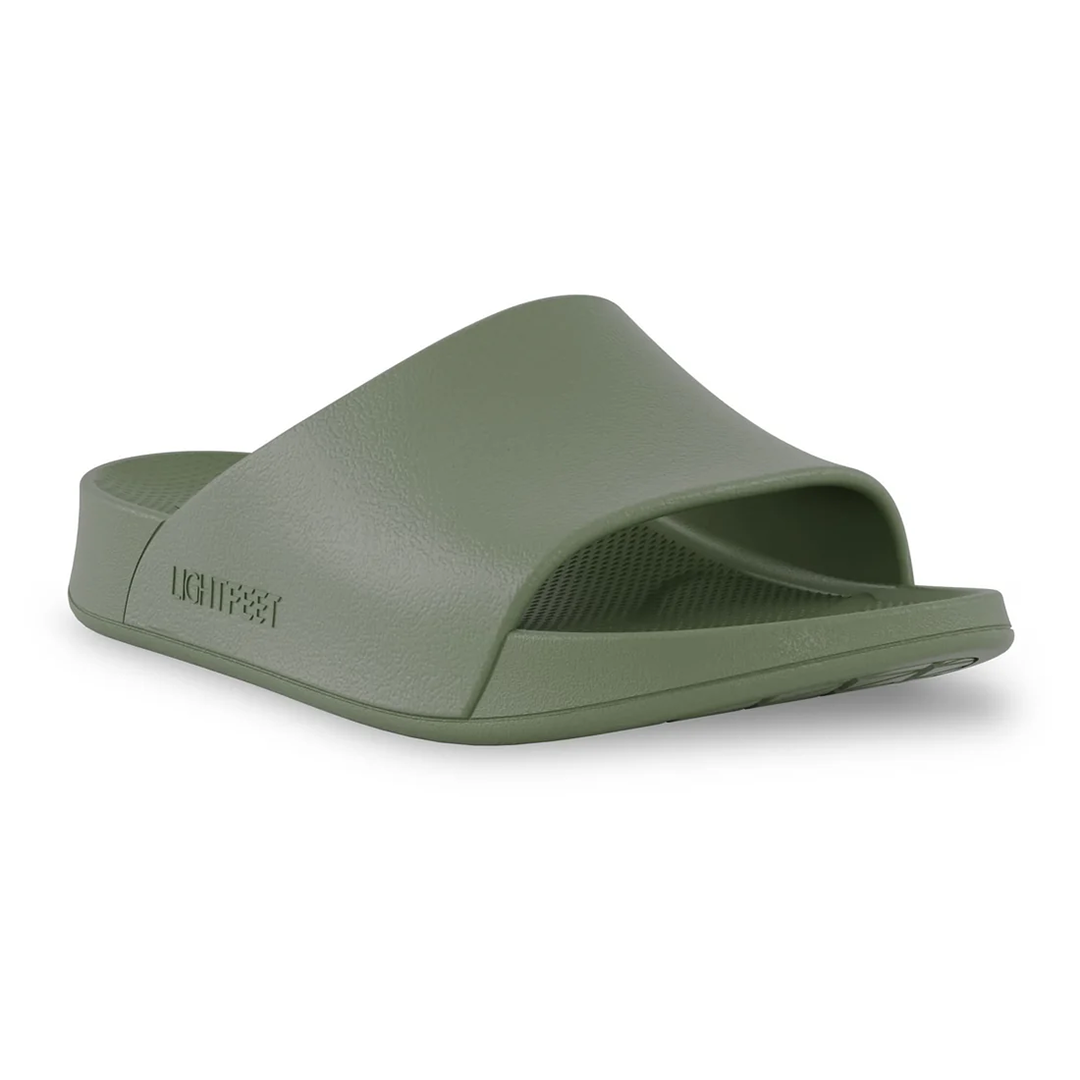 Lightfeet Single Strap Slides - Khaki