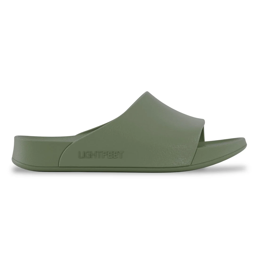 Lightfeet Single Strap Slides - Khaki