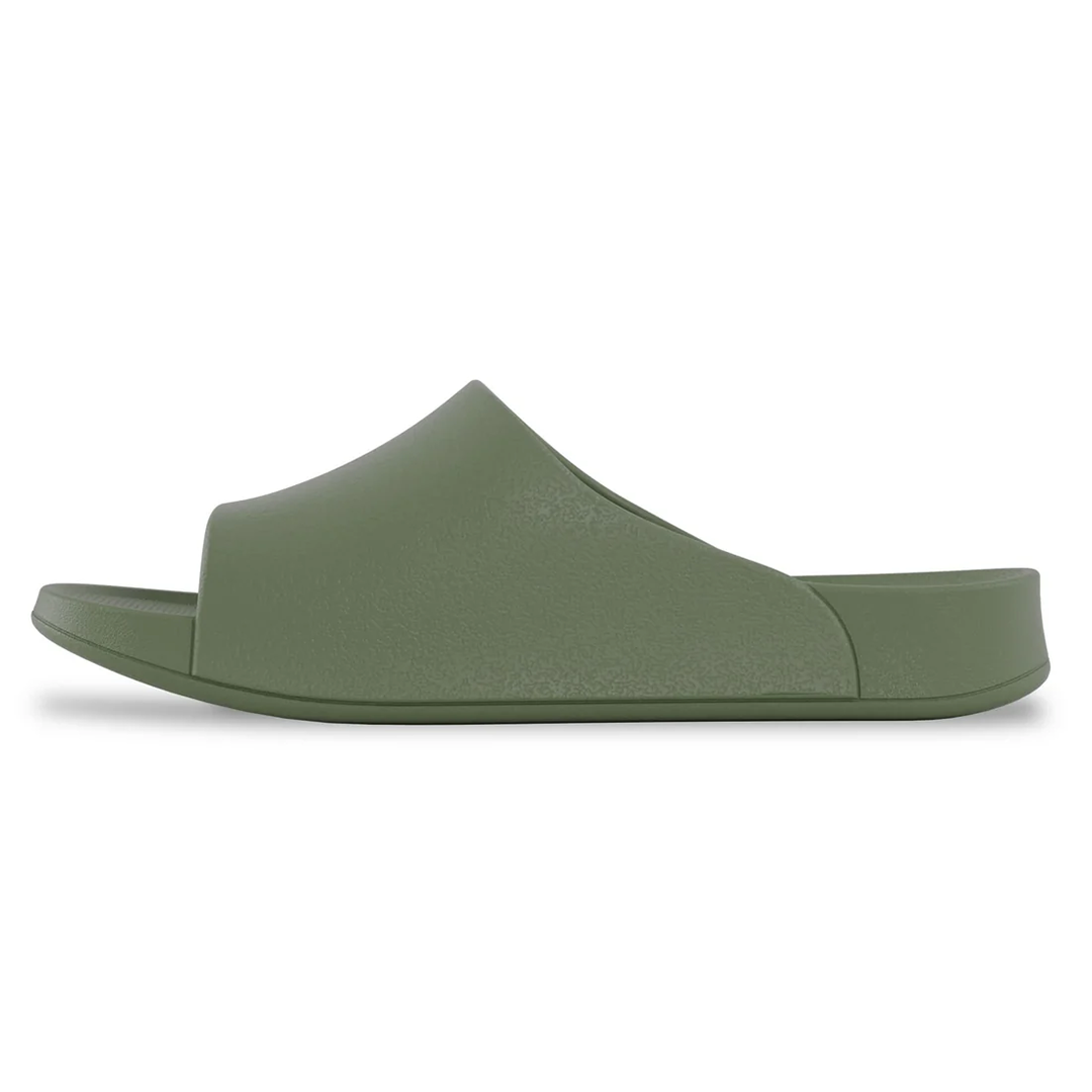 Lightfeet Single Strap Slides - Khaki