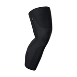 Black leg compression sleeve on a white background