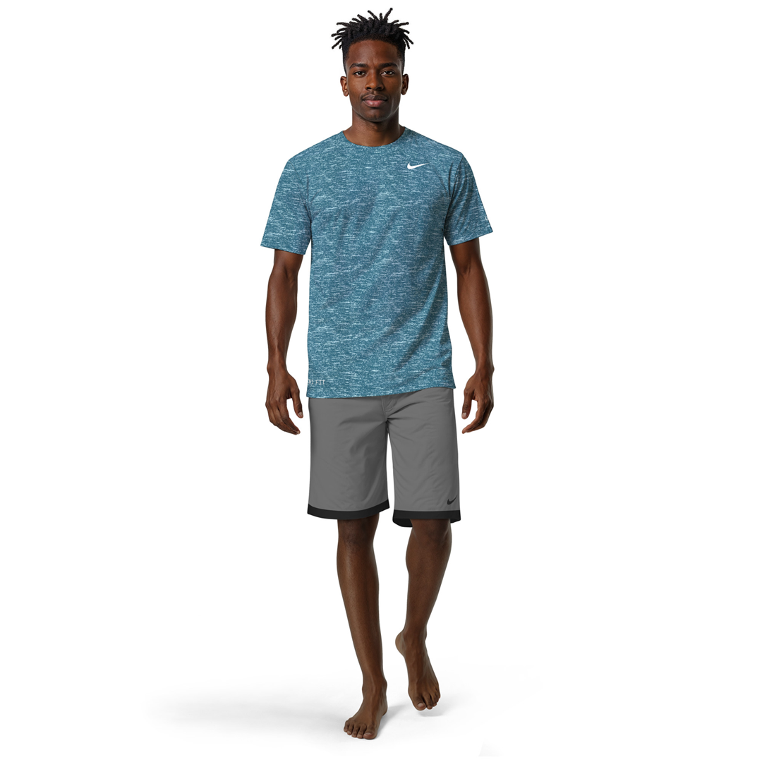 Nike Swim Men's Heather Short Sleeve Hydroguard Top