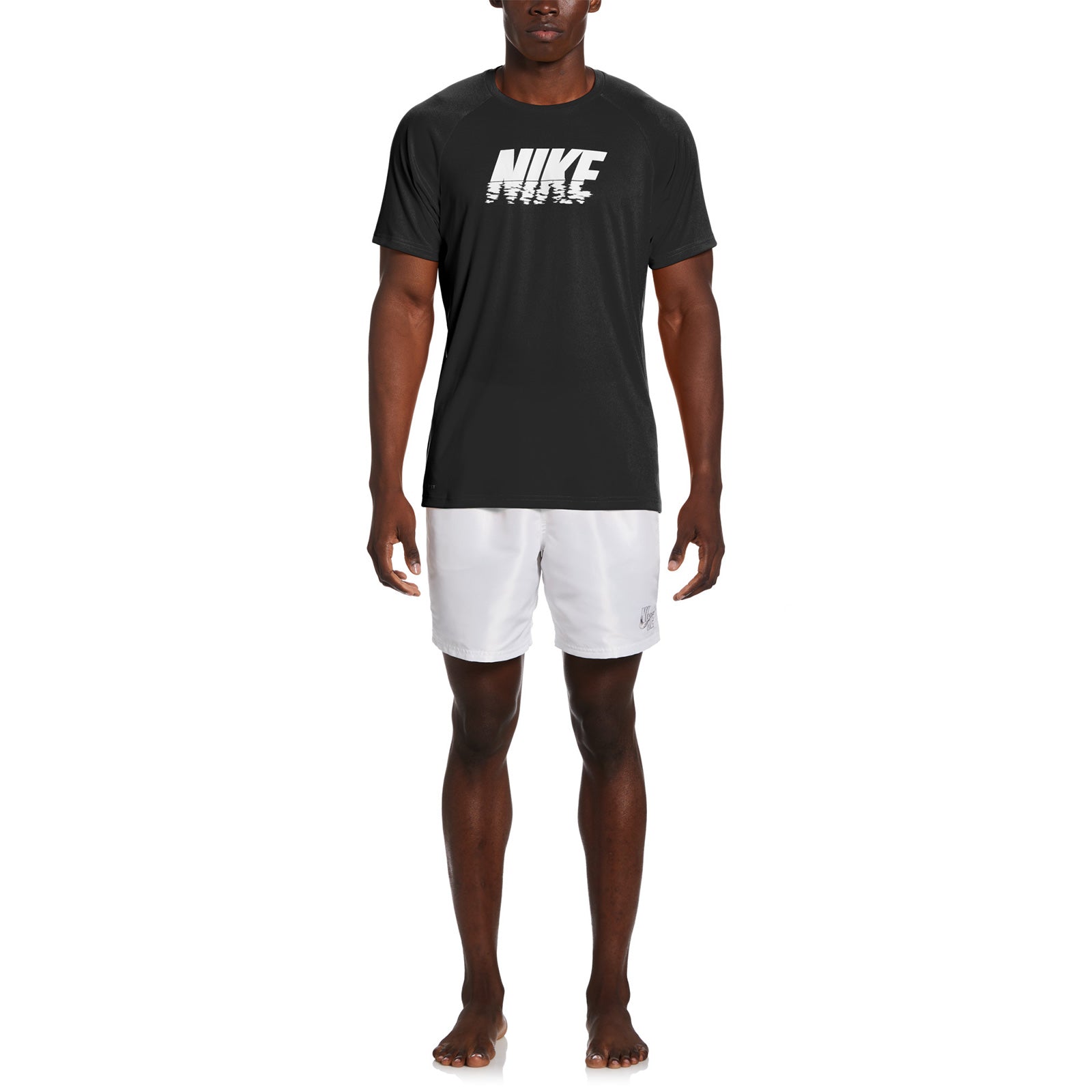 Nike Swim Men's Sunset Logo Short Sleeve Hydroguard Top
