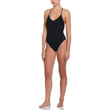 Nike Swim Women's Swoosh Link Terry Y-Back One Piece Swimsuit