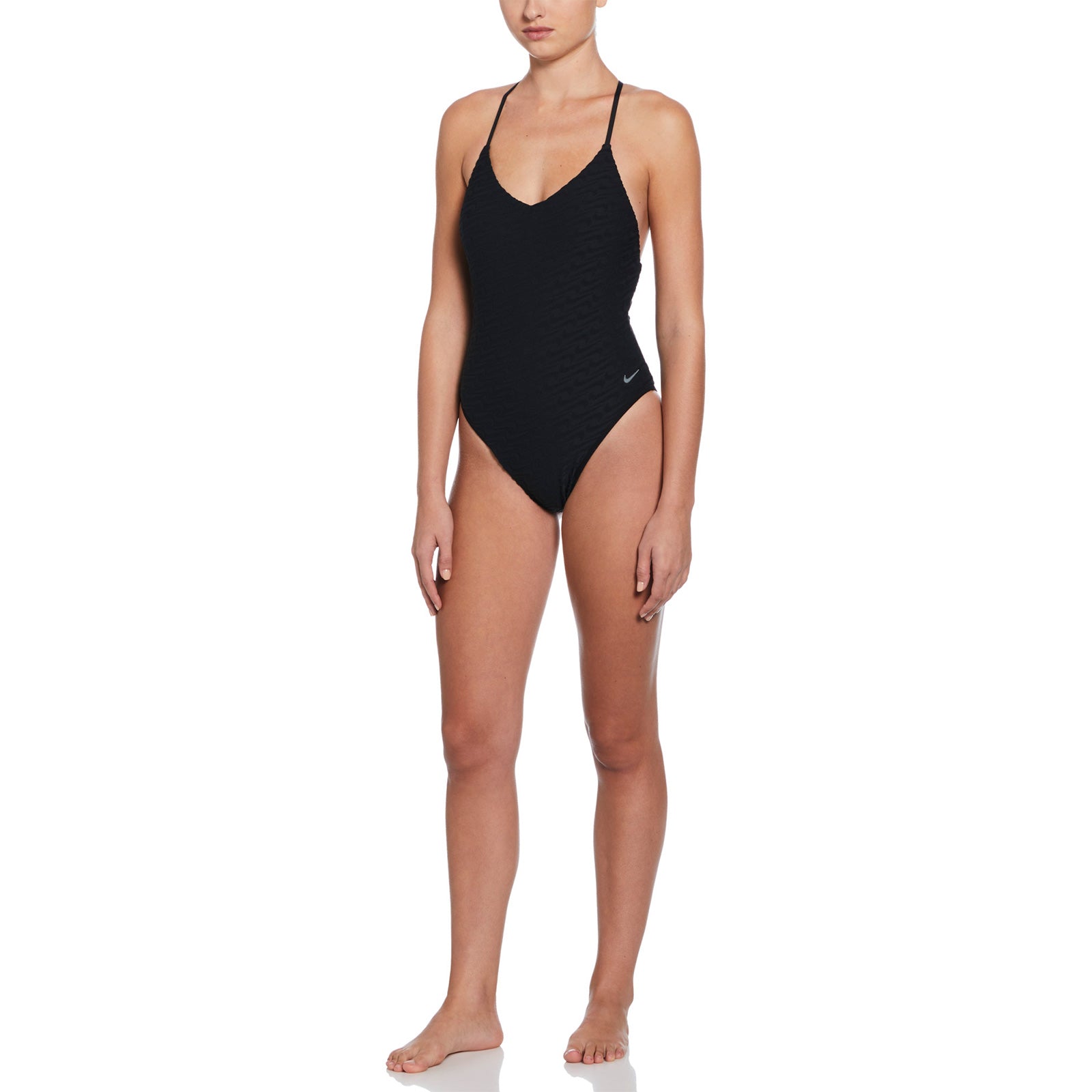 Nike Swim Women's Swoosh Link Terry Y-Back One Piece Swimsuit