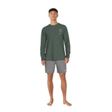 Nike Swim Men's Gothic Letter Long Sleeve Hydroguard Top