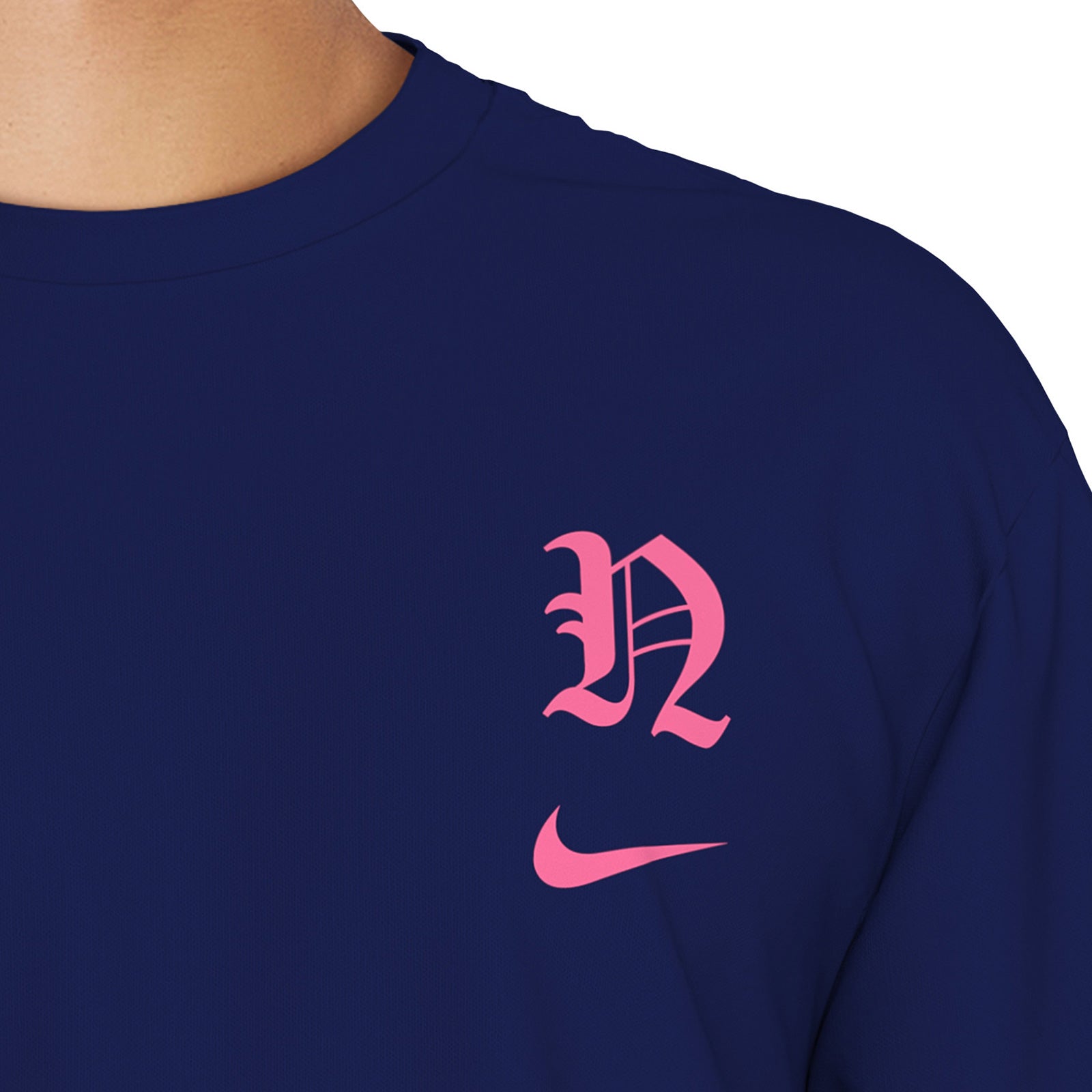 Nike Swim Men's Gothic Letter Long Sleeve Hydroguard Top