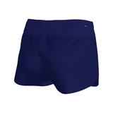 Navy blue shorts on a white background